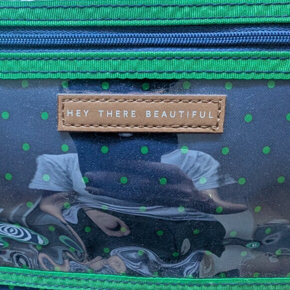 Stella & Dot, Hanging Travel Roll Organizer, Blue/White Ikat Print - Picture 10 of 13